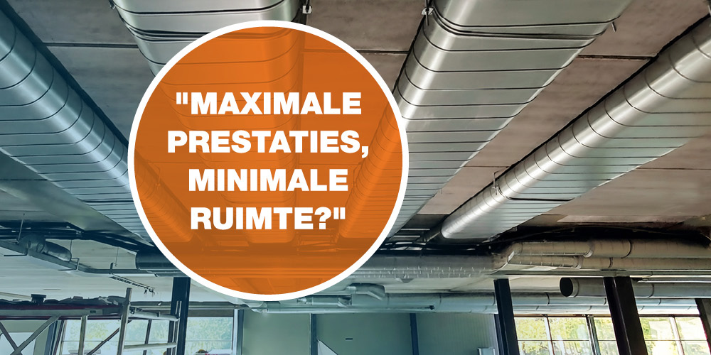 ovaal ventilatiekanaal aan plafond